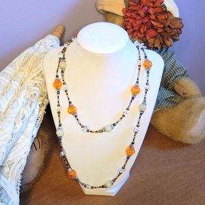 Calypso Long Beaded Necklace